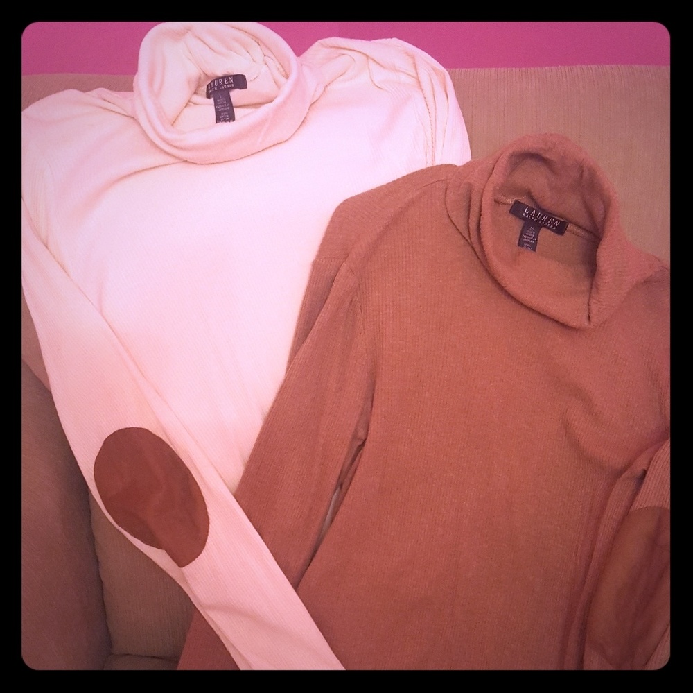 Not available- Ralph Lauren turtlenecks